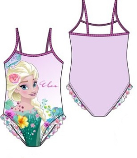 Jednodílné růžové plavky s Elsou Frozen