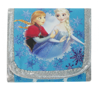 Krásná peněženka s Annou a Elsou Frozen modrá