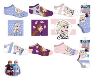 Ponožky s Annou a Elsou Frozen sada 3 ks
